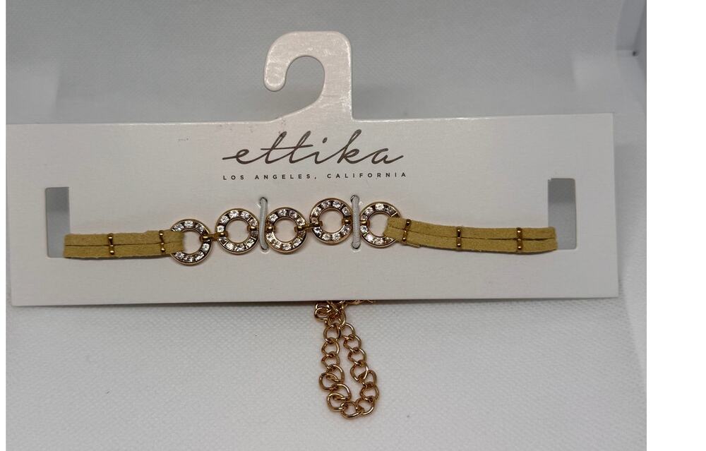NEW ETTIKA REVOLVE Rhinestone Circle Choker Necklace